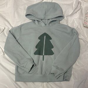 Little Co. Toddler Hoodie Size 5T Green Pine Tree Graphic Pullover